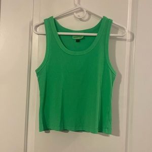 Target (Universal Thread) Women’s Ribbed Shrunken Tank - lime green